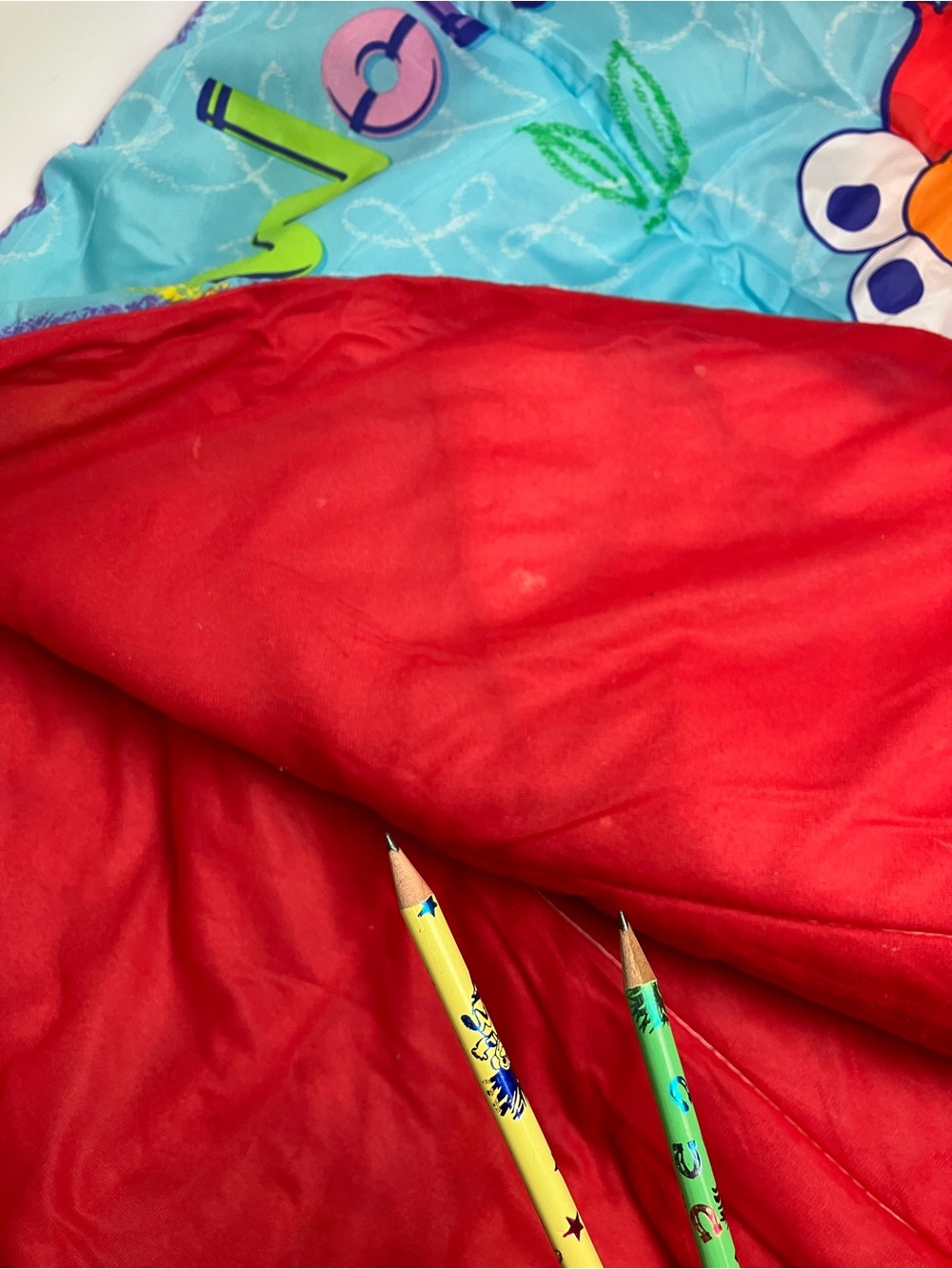 Rare Vintage 2000 Elmo's World Sesame Street Kids Sleeping Bag Y2K Nostalgia - Picture 7 of 12